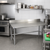 Thumbnail image #2 for Eagle Spec-Master 144-Inch x 24-Inch Stainless Steel Work Table with 4-1/2-Inch Backsplash