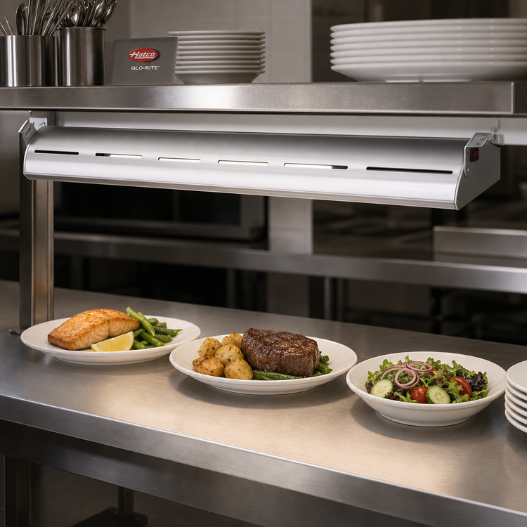 Product image #2 for Hatco Glo-Rite Curved 18-Inch LED Food Display Light with Aluminum Housing and Rocker Switch