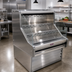 Thumbnail image #2 for Howard-McCray Ovation Series 63 Inch Self-Contained Curved Open Merchandiser, 44 Inch High, Stainless Steel