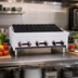 Thumbnail image #2 for BakeMax 36-Inch Countertop Natural Gas Charbroiler with 6 Manual Burners