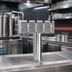 Thumbnail image #2 for T Style 4-Faucet Countertop Glycol-Cooled Draft Beer Tower, Polished Stainless Steel
