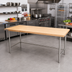 Thumbnail image #3 for Advance Tabco 84-Inch x 36-Inch Maple Top Work Table with Stainless Steel Base