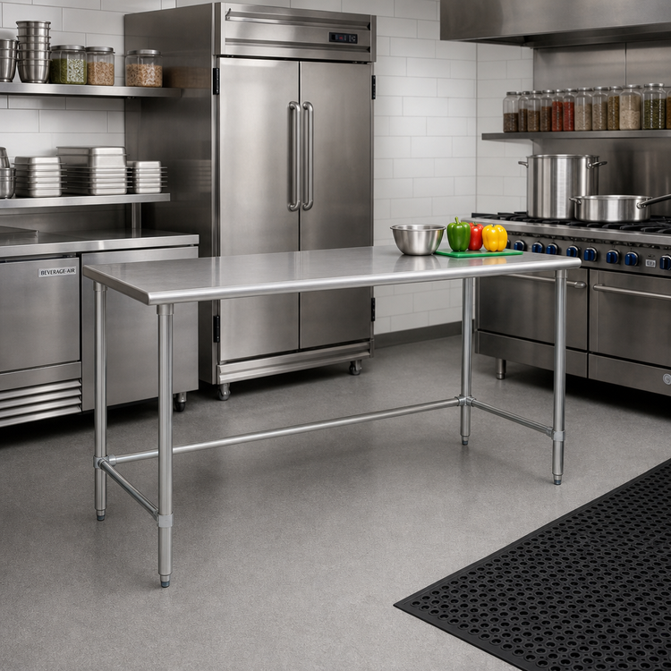 Product image #2 for Eagle Group BlendPort® Budget Series 60" W x 30" D 430 Stainless Steel Work Table