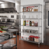 Thumbnail image #2 for Super Erecta Chrome Plated Add-On Wire Shelving Unit, 24 x 24 x 74 Inches, 5 Shelves