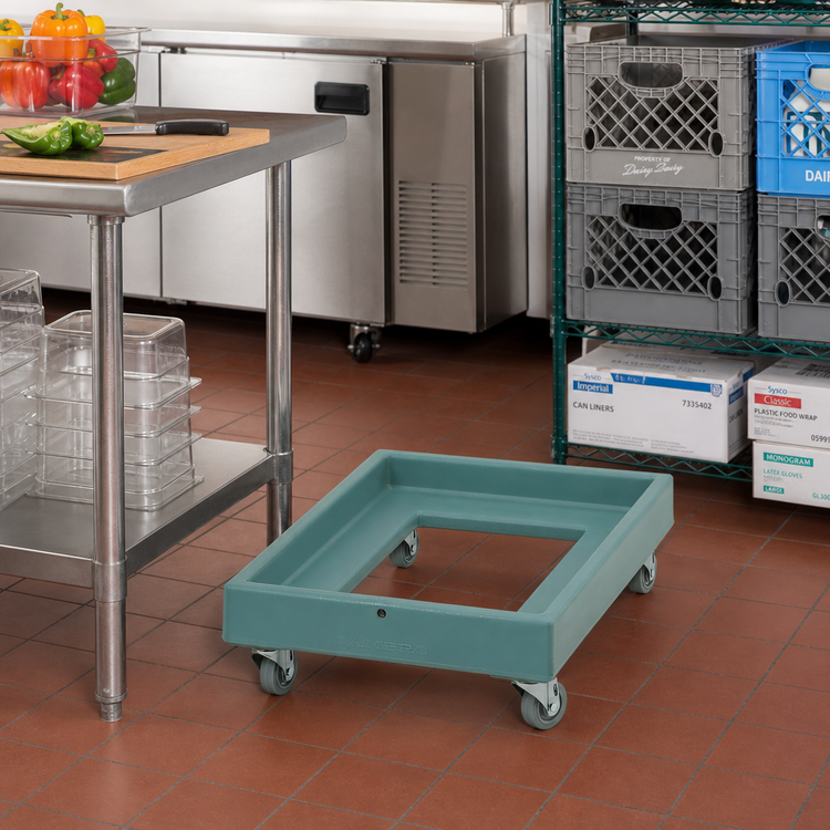 Product image #3 for Cambro Camdolly Open-Frame Dolly for #10 Can Cases and 20 x 28 Milk Crates, 350 lb Capacity