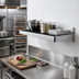 Thumbnail image #2 for Fermod Vented Wall Shelving Unit, 38 Inch W x 14 Inch D, Deep Anodized Aluminum