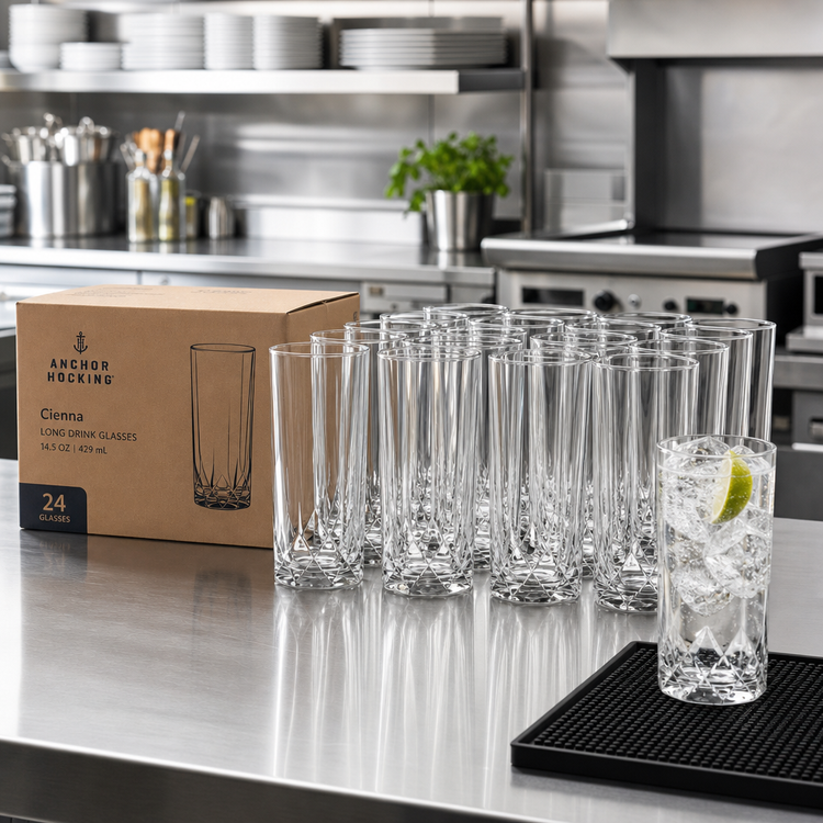 Product image #2 for Anchor Hocking Cienna 14.5 oz Clear Long Drink Glass, Case of 24