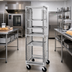 Thumbnail image #2 for Stainless Steel End-Load Bun Pan Rack with Wire Slides, 18-Pan Capacity
