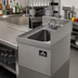 Thumbnail image #2 for Advance Tabco Riveted Right Side Splash for 18-Inch Deep Underbar Units