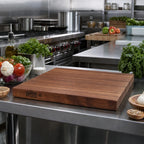 Thumbnail image #2 for John Boos Boos Block WALKCT2425-V American Black Walnut Edge Grain Kitchen Countertop, 24" x 25" x 1-1/2", Varnique Finish