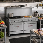 Thumbnail image #2 for Southbend (Middleby) Ultimate 4603DD-3G 60-Inch Commercial Gas Range with 4 Burners, 36-Inch Griddle & 2 Standard Ovens