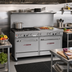 Thumbnail image #2 for Southbend Ultimate 60-Inch Gas Restaurant Range with 4 Star/Sauté Burners, 36-Inch Griddle, and 2 Standard Ovens