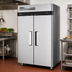 Thumbnail image #2 for Turbo Air M3 Series 2-Section Pass-Thru Heated Holding Cabinet with Solid Doors and Universal Tray Slides