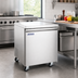 Thumbnail image #2 for Aurora 27-Inch Undercounter Reach-In Refrigerator, 1-Section, 6.3 Cu. Ft., Solid Door, Rear-Mounted Self-Contained, Stainless Steel