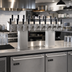 Thumbnail image #2 for Perlick Extra-High Back-to-Back Bridge Tee Countertop Glycol-Cooled Draft Beer Tower, 20 Faucets, Stainless Steel