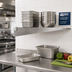 Thumbnail image #2 for Eagle Group Left-Hand Single Knob Stainless Steel Shelf Bracket, 21-Inch, for Cantilevered Shelving