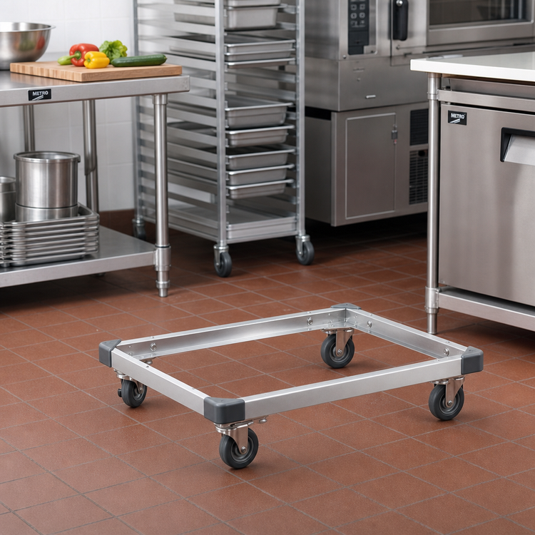 Product image #2 for Metro Made-to-Order 48 Inch x 24 Inch Stainless Steel Truck Dolly Frame with Corner Bumpers
