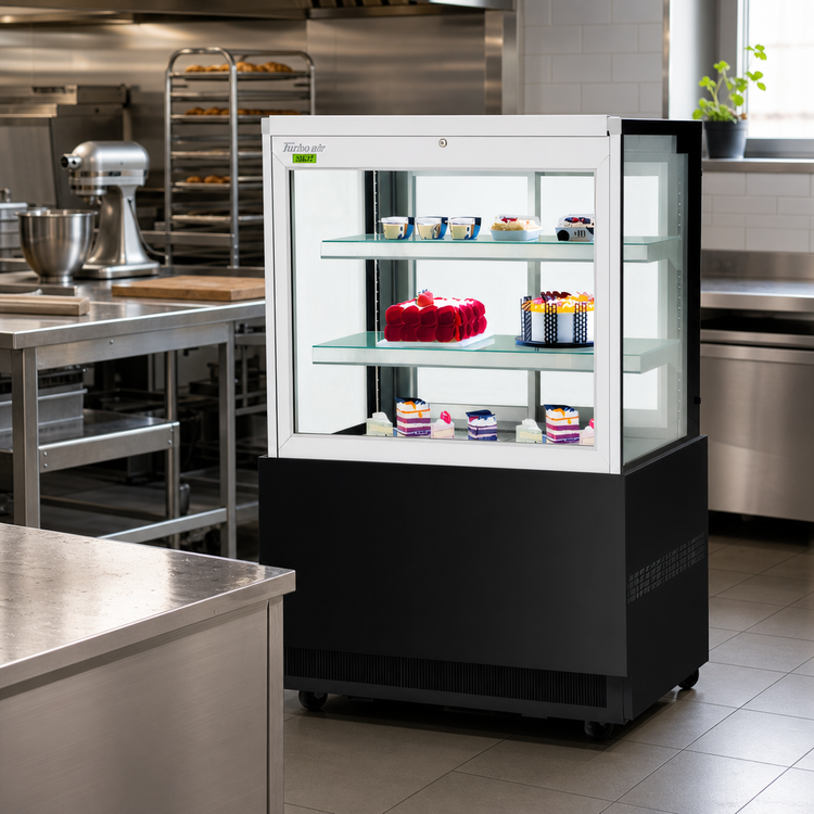 Product image #3 for Turbo Air Full-Service Refrigerated Bakery Display Case, 35-3/8" Straight Glass, 12.5 Cu. Ft.