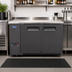 Thumbnail image #2 for Atosa 57-3/4 Inch Shallow Depth Two-Section Back Bar Cooler with Solid Locking Doors