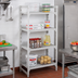 Thumbnail image #3 for Cambro Camshelving Premium 4-Tier Vented Stationary Starter Polymer Shelving Unit, 21-Inch Deep x 24-Inch Wide x 64-Inch High, Speckled Gray