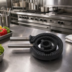 Thumbnail image #2 for Town Equipment 226131-24 3-Ring Replacement Burner/Nipple Assembly for Commercial Gas Range
