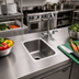 Thumbnail image #2 for Vollrath One-Compartment Weld-In / Undermount Stainless Steel Sink, 14 x 10 x 10 Inches, 20 Gauge