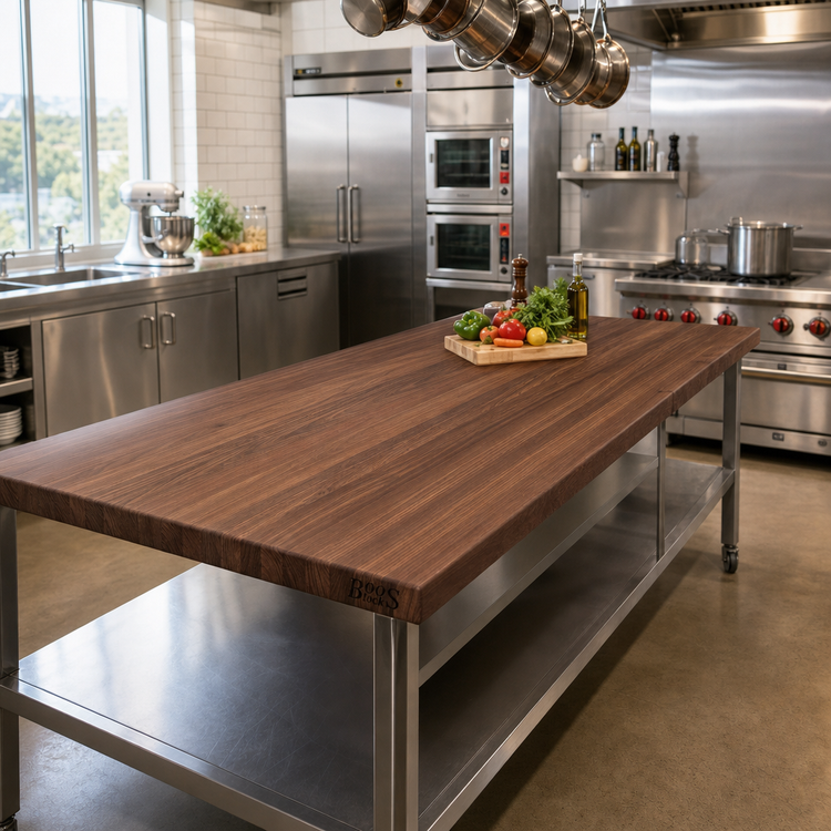 Product image #2 for Boos Block American Black Walnut Kitchen Countertop, 120 x 25 x 1-1/2 Inch, Varnique Finish
