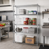 Thumbnail image #2 for Eagle Redi-Pak 4-Tier Stationary Wire Shelving Unit, 48W x 18D x 74H, Zinc Finish