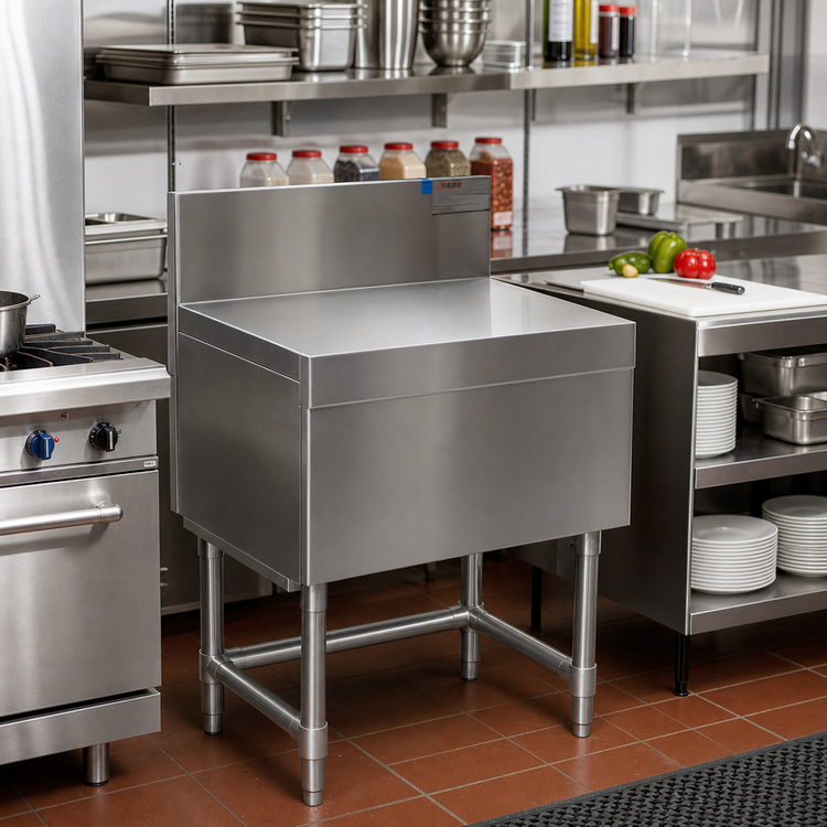 Product image #2 for Eagle Spec-Bar 48-Inch Wide Stainless Steel Filler Board with 7-Inch Backsplash