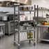 Thumbnail image #2 for Cambro Camshelving Elements XTRA 4-Tier High Density Mobile Starter Unit, 21-Inch W x 36-Inch L x 78-1/4-Inch H, Vented Shelves