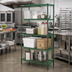 Thumbnail image #3 for Metro Super Erecta Metroseal 3 Green Epoxy-Coated Wire Starter Shelving Unit, 24