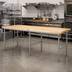 Thumbnail image #2 for John Boos Stainless Steel Baker's Table Frame for 84 x 30 Inch Top with Bin Stops and Guides
