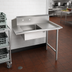 Thumbnail image #2 for John Boos Soiled Straight Dish Table with 20 x 20 x 8 Pre-Rinse Sink, 10-Inch Backsplash, 36 x 30 Inches, Right-to-Left Operation