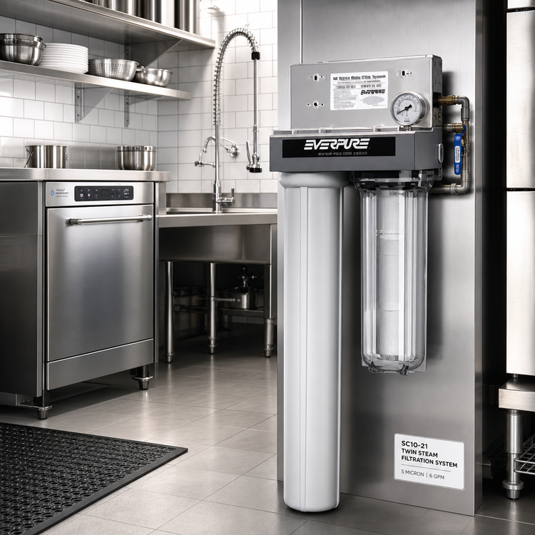 Product image #2 for Everpure SC10-21 Twin Steam Filtration System, 5-Micron, 6 GPM