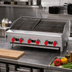 Thumbnail image #2 for American Range 48-Inch Radiant Gas Countertop Charbroiler with 8 Burners and Cast Iron Grates