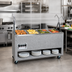 Thumbnail image #2 for Vollrath 2-Series Affordable Portable 4-Well Hot Food Station, Open Storage Base, Buffet Breath Guard, Granite, 208-240V