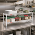 Thumbnail image #2 for Eagle QuadTruss 2-Tier Front Case Wire Merchandise Shelving Unit, 48 x 14 x 14 Inches, White Epoxy