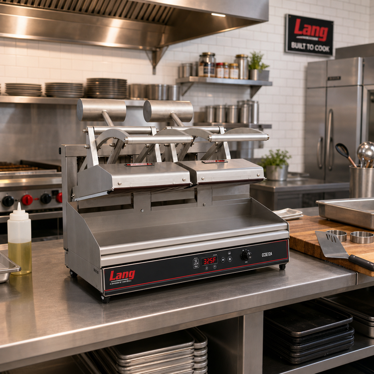 Product image #3 for Lang CCSE12A Electric Contact Clamshell Hood for Griddles, 11 x 21.5-Inch Surface