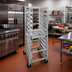 Thumbnail image #2 for Channel Manufacturing Lifetime Tough Mobile Heavy-Duty Aluminum 12 x 20 Steam Table Pan Rack, 40-Pan Capacity