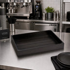 Thumbnail image #3 for American Metalcraft MW2012 Full-Size Rectangular Espresso Wood Serving Crate Case of 3
