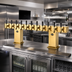Thumbnail image #2 for Perlick Bridge Tee Countertop Glycol-Cooled Draft Beer Tower, 30 Faucets, Tarnish-Free Brass Finish