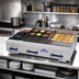 Thumbnail image #2 for Comstock-Castle 48-Inch Countertop Gas Hotplate/Griddle/Lava Rock Broiler Combination