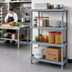 Thumbnail image #2 for Quantum Millenia 4-Shelf Polymer Starter Shelving Unit, 42W x 18D x 50H, Gray
