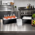 Thumbnail image #2 for Cal-Mil Black Melamine Ice Housing with Removable Polycarbonate Pan, 10 x 12 x 7 Inches