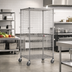 Thumbnail image #2 for Eagle QuadTruss Mobile Open Wire Security Cage, Stainless Steel Finish, 39-1/4