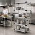 Thumbnail image #2 for Quantum 30-Inch W x 21-Inch D x 54-Inch H Solid Shelving Starter Kit, 4-Shelf, 304 Stainless Steel