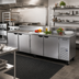 Thumbnail image #2 for Beverage-Air WTR119AHC Four-Section Worktop Refrigerator, 118-Inch Wide, 4 Doors, 40.12 Cu. Ft., Side-Mounted Self-Contained Refrigeration