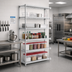 Thumbnail image #2 for EAGLEbrite 5-Tier Add-On Wire Shelving Unit with QuadTruss, 36