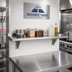 Thumbnail image #2 for Advance Tabco 24 Inch x 15 Inch Wall-Mounted Stainless Steel Shelf with Bullnose Front Edge
