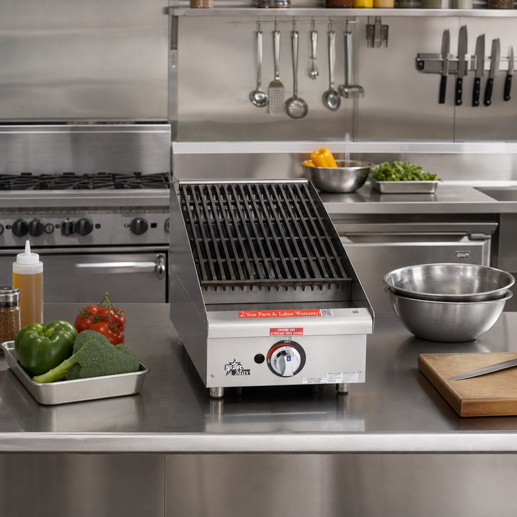 Product image #2 for Star-Max 15-Inch Countertop Radiant Gas Charbroiler